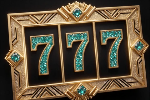 Gl&auml;nzendes goldenes Lucky-Seven-Slot-Symbol f&uuml;r Freispiele ohne Einzahlung bei Betsson